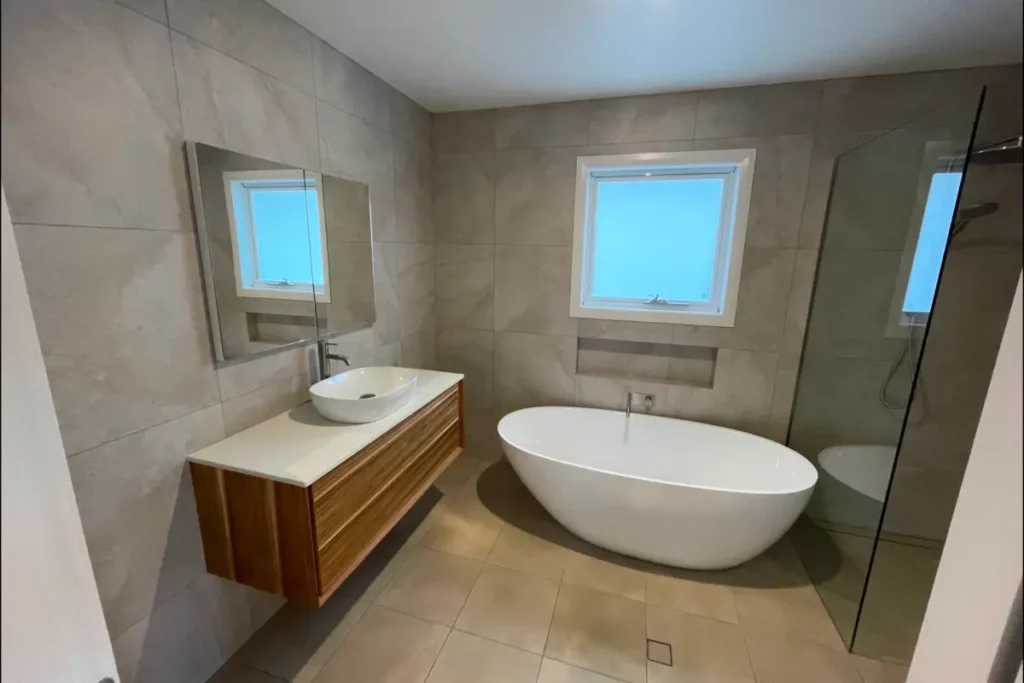 Hall Parade, Hazelbrook Renovation Bathroom